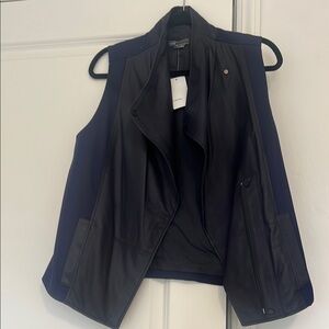 VINCE Black and Navy Women's Vest